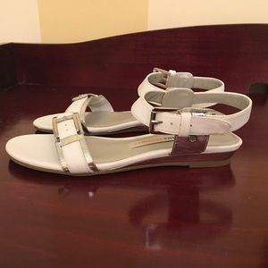 Dana buckman white sandals